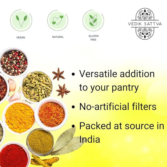 Vedik Sattva Natural Bombay Biryani Masala 10.58 OZ / 300 GM | Pack Of 1 Box
