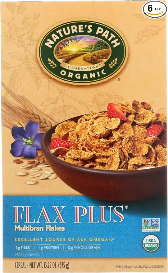 Natures Path Flax Plus Cereal 13.25 Oz (Pack of 6)