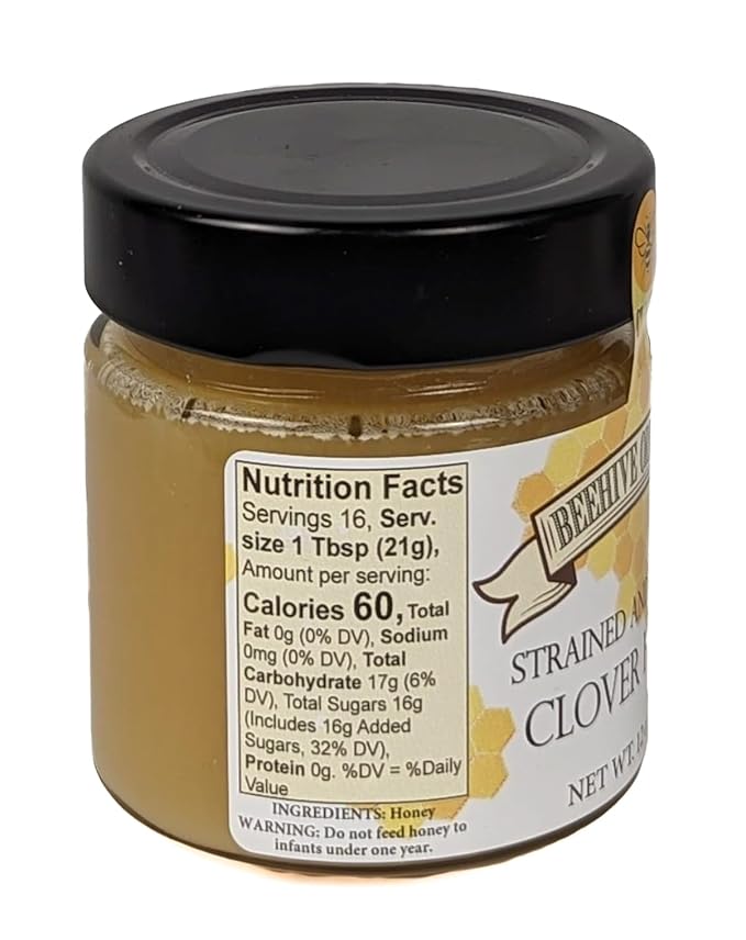 Beehive Originals Strained and Creamed Clover Honey 12 oz (Pack of 2)