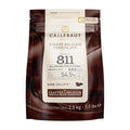 Callebaut Belgian Dark Couverture Chocolate Semisweet Callets 54.5% - 5.5 Lbs