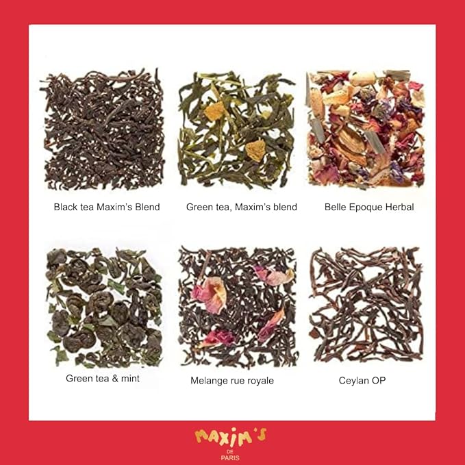 Maxim's de Paris - 30 Assorted Tea Bags Collection 57g Gift Box