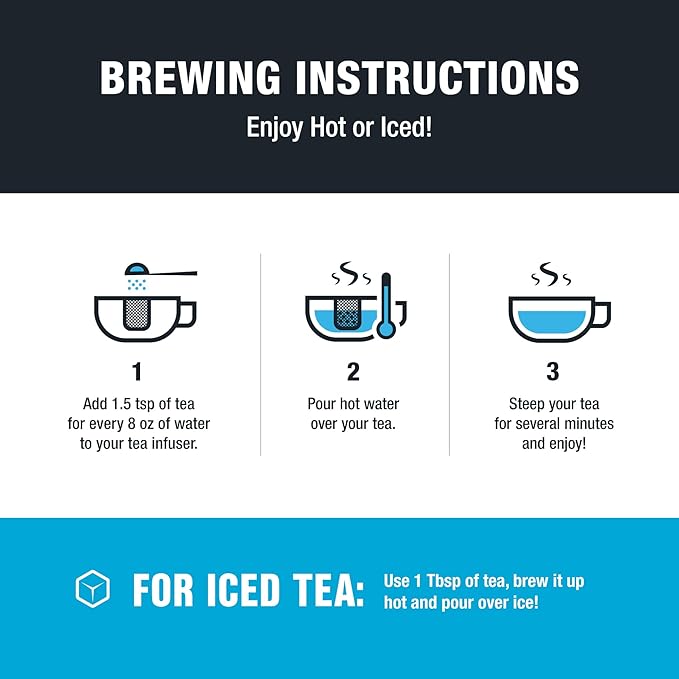 Tiesta Tea - Summer Fresh Mixer Loose Leaf Tea Gift Box 3 Pouches Medium to No Caffeine Hot &amp Iced Set with Green Herbal &amp Ginger Blend 25 Cups per Bag