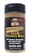 Mr Rub BBQ Seasoning Spice Shaker (11oz 1776 Founders Blend All purpose Seasoning)