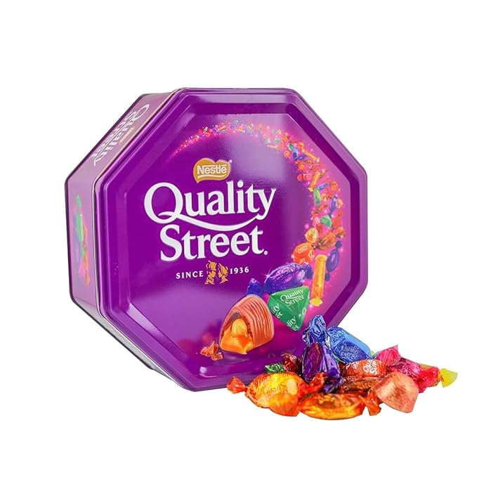 Quality Street Chocolate Tin (1 Unit Per Order) - Gourmet Christmas Gift for the Holidays