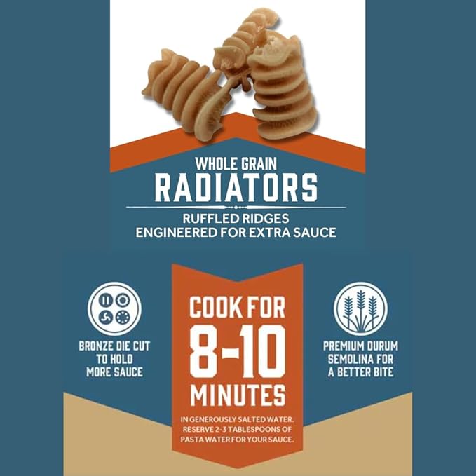 Sfoglini Organic Whole-Grain Radiators (4-Pack 16 oz Each)