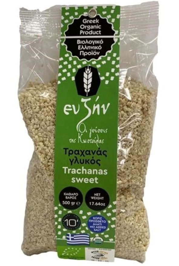 Eu Zin Greek Organic Sweet Trachanas 17.64 oz Traditional Greek Pasta