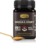 Comvita Manuka Honey UMF 10+ (MGO 263+) - Raw Manuka Honey New Zealand Pure &amp Unpasteurized Superfood for Immune Health Use in Tea Wild Monofloral Non-GMO - 500g (17.6 oz)