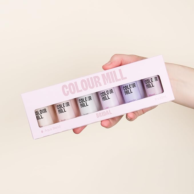 Colour Mill Bridal Pack Aqua Blend Water-Based Food Coloring 20 Milliliters Each of 6 Colors: Blush Lavender Lilac Mauve Nude and Taupe