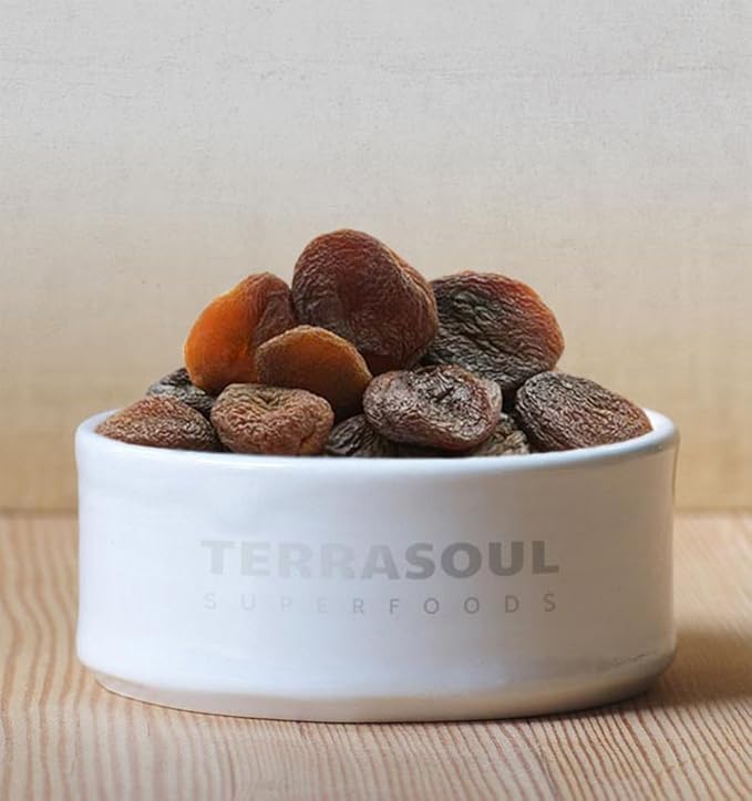 Terrasoul Superfoods Organic Apricots 2 Lbs Unsulphured No-Added Sugar Sweet and Tangy Delights for Snacking Baking and Vibrant Trail Mixes