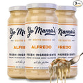 Yo Mama’s Foods Gourmet Keto Classic Alfredo Pasta Sauce | (3) 16 Ounce Glass Bottles | Low Carb Paleo Gluten Free Low Calorie and is Made with only the Freshest Ingredients!