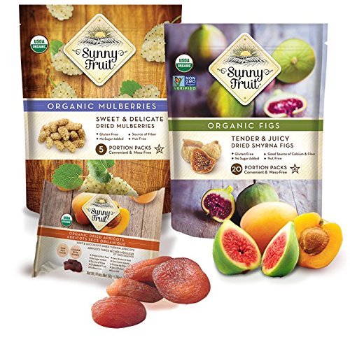 Sunny Fruit Sweet &amp Delicate Organic Dried Mulberries 5.3 oz 18 Pack (Full Case) Save More