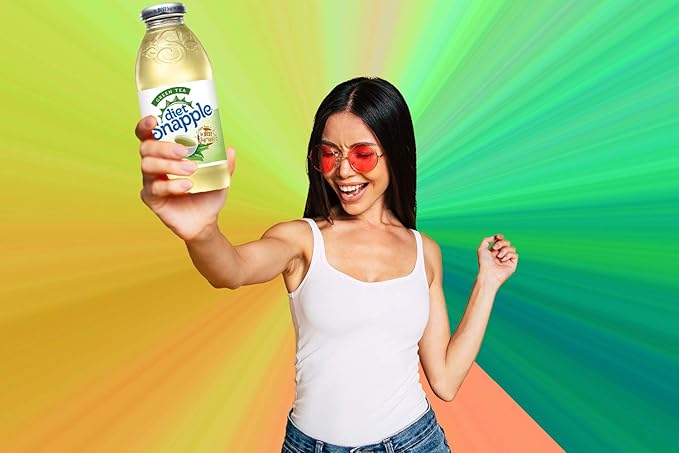 Diet Snapple - Diet Green Tea - 16 oz (9 Plastic Bottles)