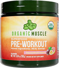 Organic Muscle Organic Pre Workout Powder Passionfruit Guava — USDA Organic Superfood Blend | Maca Beet Root Cordyceps Rhodiola | 150mg Natural Caffeine Vegan No Jitters 20 Servings