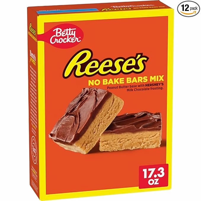 Betty Crocker Reese's Peanut Butter No Bake Bars (Pack of 12)