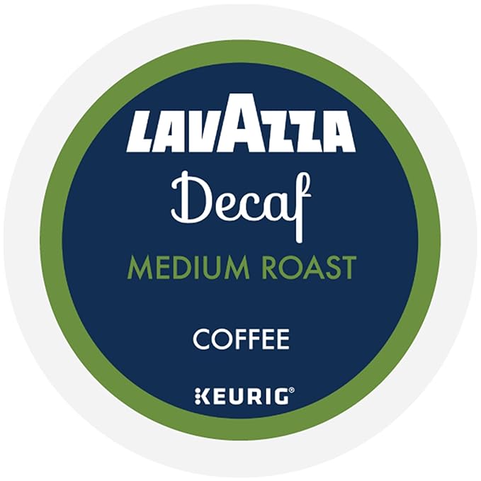 Lavazza Decaf Single-Serve Keurig K-Cup Pods Medium Roast Coffee 60-Count Box (6 Packs of 10)