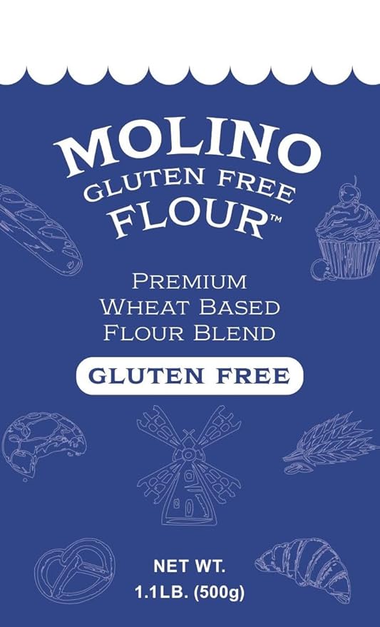 Molino Flour Molino Gluten Free Flour All Purpose Flour Made with Wheat Starch 1.1 Pounds Per Bag (4 Pack)