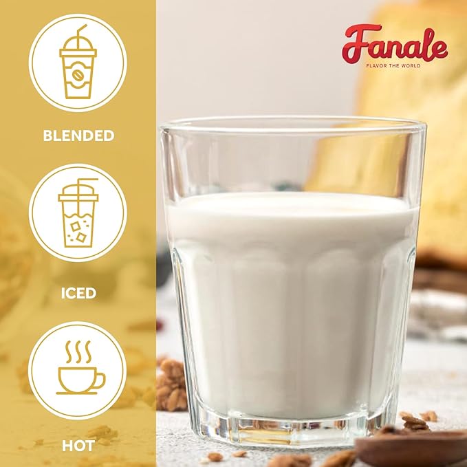 Fanale Premium Condensed Vanilla Bubble Tea Flavoring Powder | Perfect for Baking Smoothies Desserts and Drinks | Instant Flavoring Powder for Boba Milk Tea - 2.2 Pounds (Pack of 1)