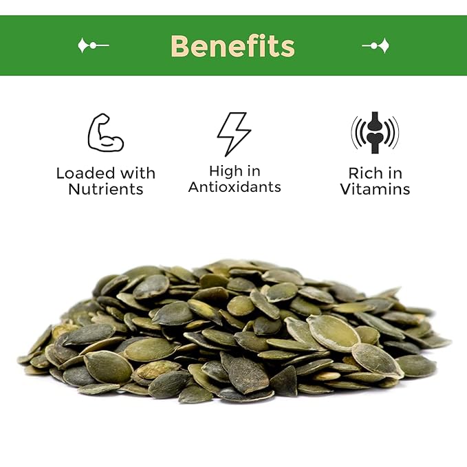 Sincerely Nuts - Raw Unsalted Shelled Pepitas Pumpkin Seeds | Healthy Antioxidant All Natural Snack Food or Toppings | Vegan Kosher Gluten Free Food | High in Protein | Bulk 2lb. Bag