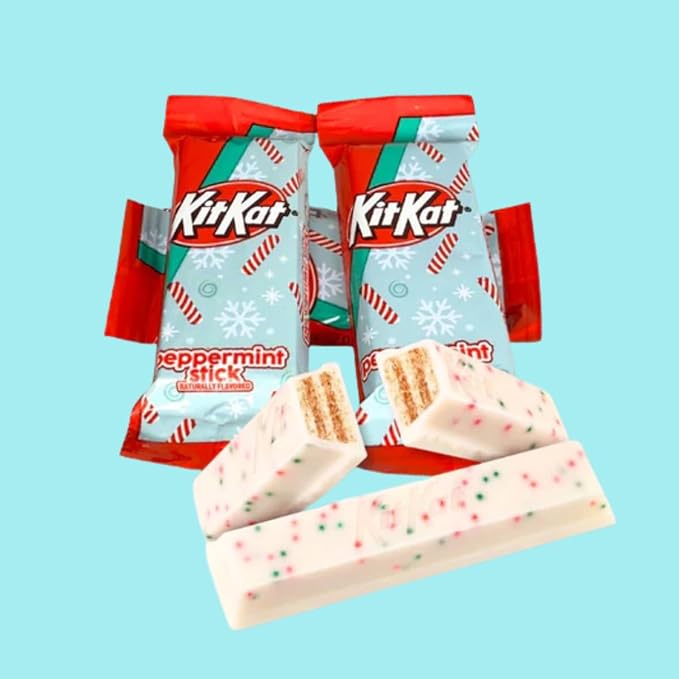 Candykrave Halloween KitsKatt Peppermint (2lb 60 Pieces) - Bulk Individually Wrapped Chocolate Candy Toast Flavor Crisp Wafers in Milk Chocolate Ideal for Halloween Pinata Candy Birthday Parties.