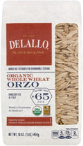 DeLallo Whole Wheat Orzo 16.0 OZ(Pack of 12)12