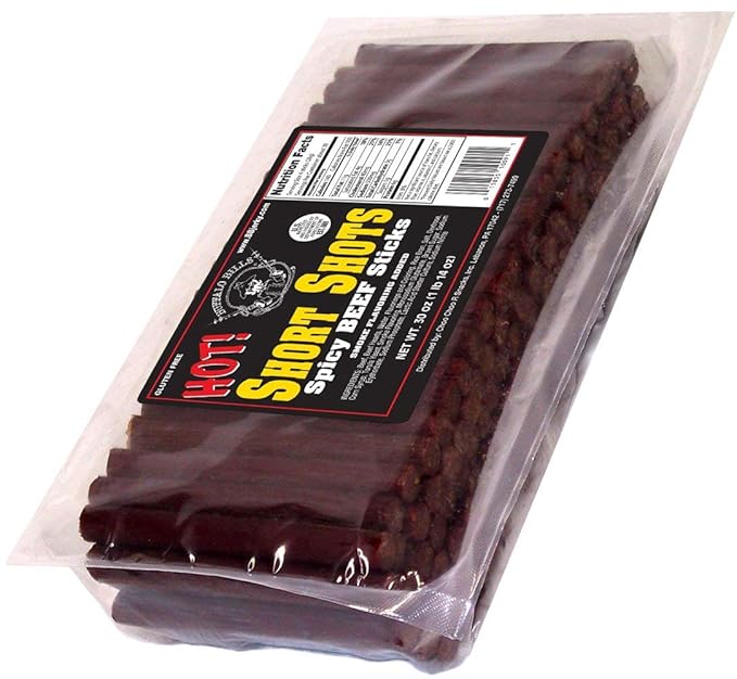 Buffalo Bills Hot Short Shots (120 hot and spicy 3.5” beef sticks per 30oz bag)