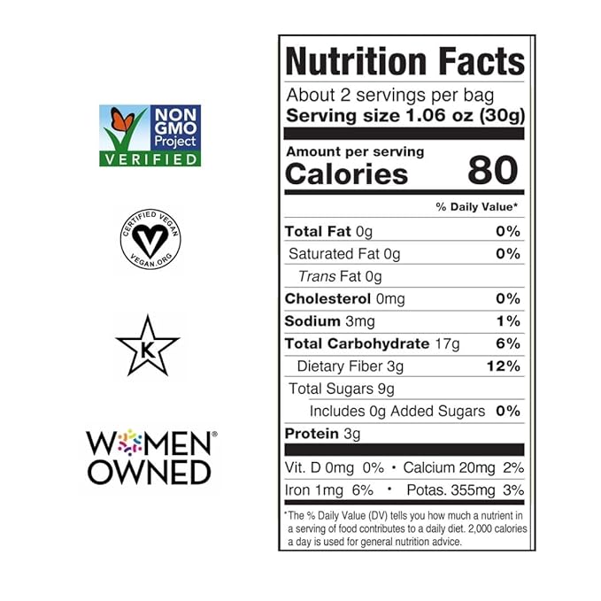 Amäzi Foods | Ginger Turmeric Dried Jackfruit (6 2.3oz Packs) | All Natural Snacks | Gluten Free Healthy Dried Fruit Snacks