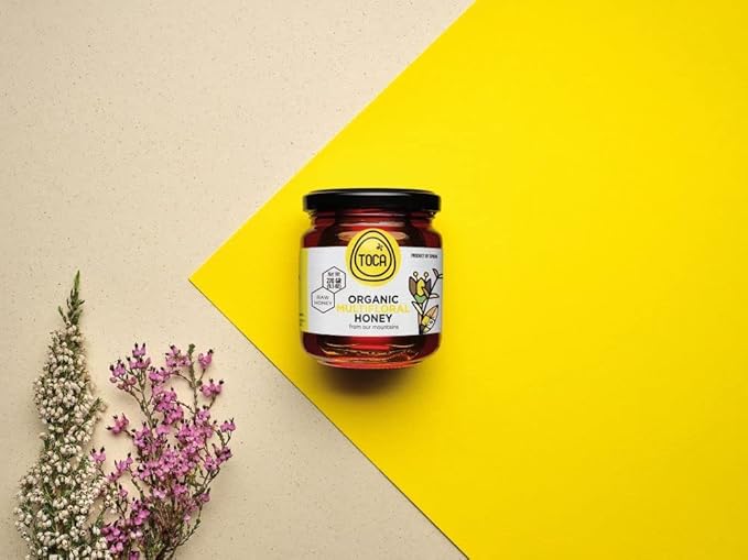 Toca. Organic Multifloral Raw Honey. 270g (9.52oz)