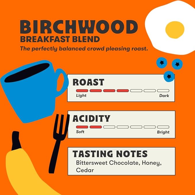 Peace Coffee Birchwood Breakfast Blend Ground Medium Roast Coffee 12 oz Pack of 3 Organic Fair Trade Smooth Mild Flavor Shade Grown Fresh Roasted