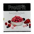 PROTIFIT - High Protein Soy Snack Puffs 15g Protein Low Calorie Low Fat Low Sugar Low Carb Ideal Protein Compatible 7 Servings Per Box (Berry)