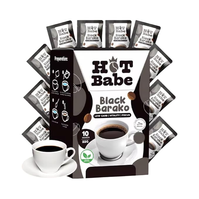 Hot Babe Black Coffee Mix by Kiray Celis (10 Sachets Black Barako)