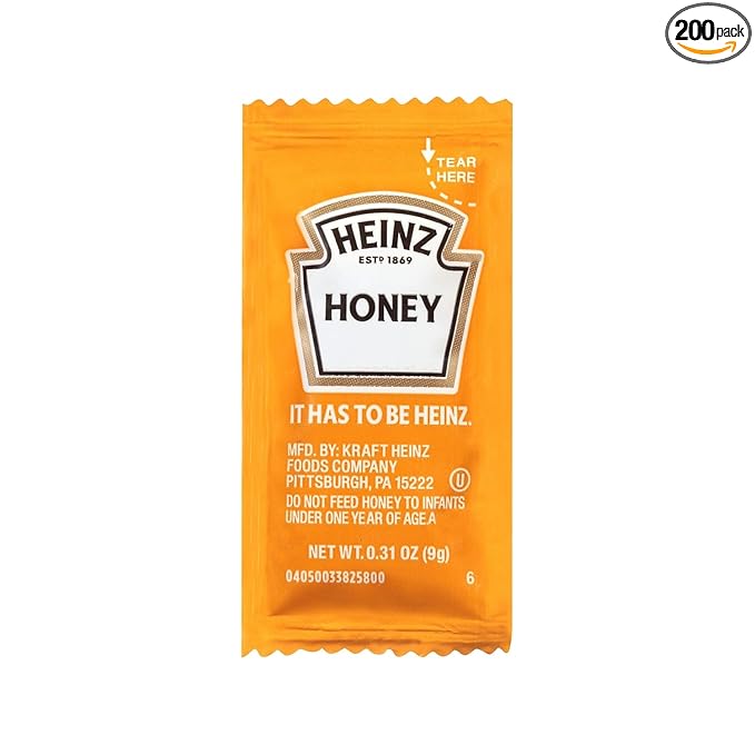 Heinz Honey Single Serve Packet (0.3 oz Packets Pack of 200)