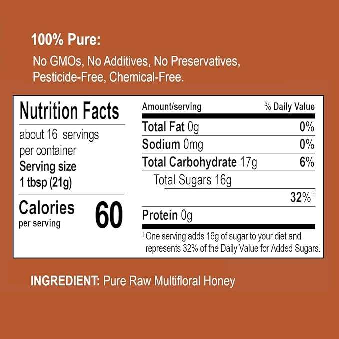 Goldswarm Premium Raw Honey – Pure &amp 100% Natural Multifloral Honey from West Africa Award-Winning Taste 2025 Non-GMO Traceable from Hive to Hand (12 oz Jar)