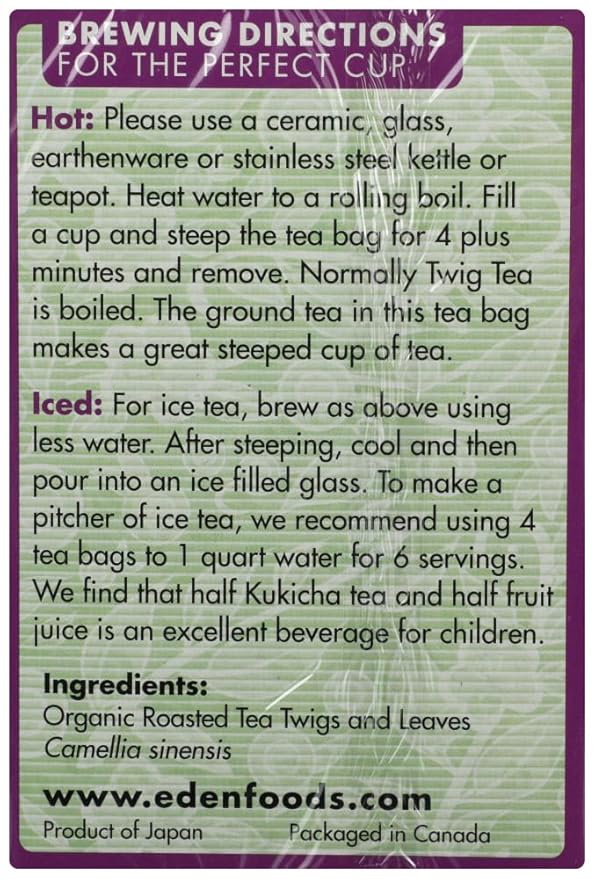 Eden Organic Kukicha Twig Tea 0.07 oz (Pack of 3)