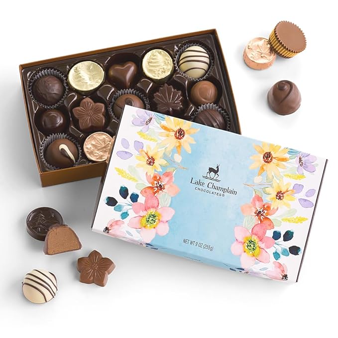 LAKE CHAMPLAIN CHOCOLATES Spring Chocolate Assortment 15-Piece 9.1 OZ