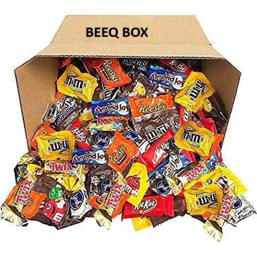 BEEQ BOX (10 Pound) Assorted Bulk Chocolate Mix - Bulk Chocolate - individually wrapped candy - party mix - candy assortment
