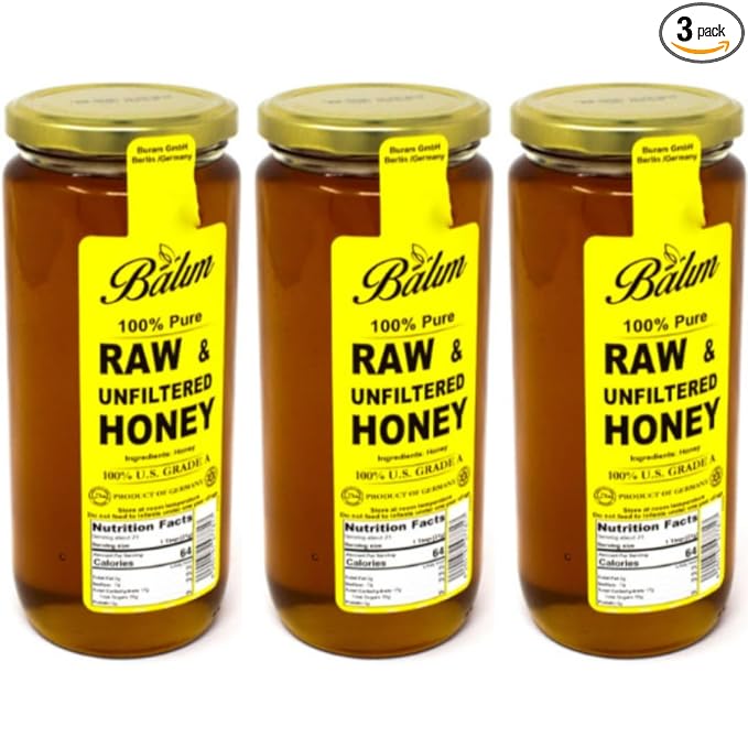Balim Blossom Pure Honey 625 Gram [ 22 oz ] x 3 Pieces