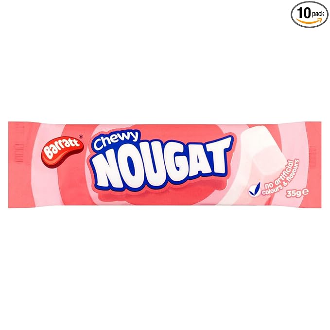 Barratt Chewy Nougat 35g (Pack of 10)