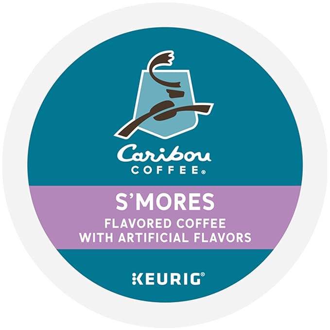 Caribou S’mores Cabin Coffee Single Serve Keurig K-Cup Pods Medium Roast Coffee 60 Count (6 Packs of 10)