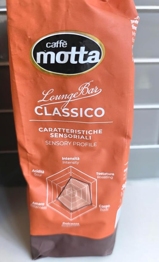 Caffè Motta Lounge Bar Classico Whole Bean Coffee Medium Roast 1.1 lbs per Bag 2 Packs