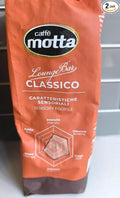 Caffè Motta Lounge Bar Classico Whole Bean Coffee Medium Roast 1.1 lbs per Bag 2 Packs