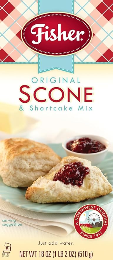 Fisher Bakery Favorites Variety Pack – Original &amp Cranberry Orange Scone Mix with Raspberry Jam – (1 Ea.)(Variety Pack)