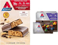 Atkins Chocolate Peanut Butter Protein Meal Bar High Fiber 16g Protein 2g Sugar 3g Net Carb &amp Endulge Chocolate Peanut Candies Dessert Favorite 0g Sugar 20 Counts