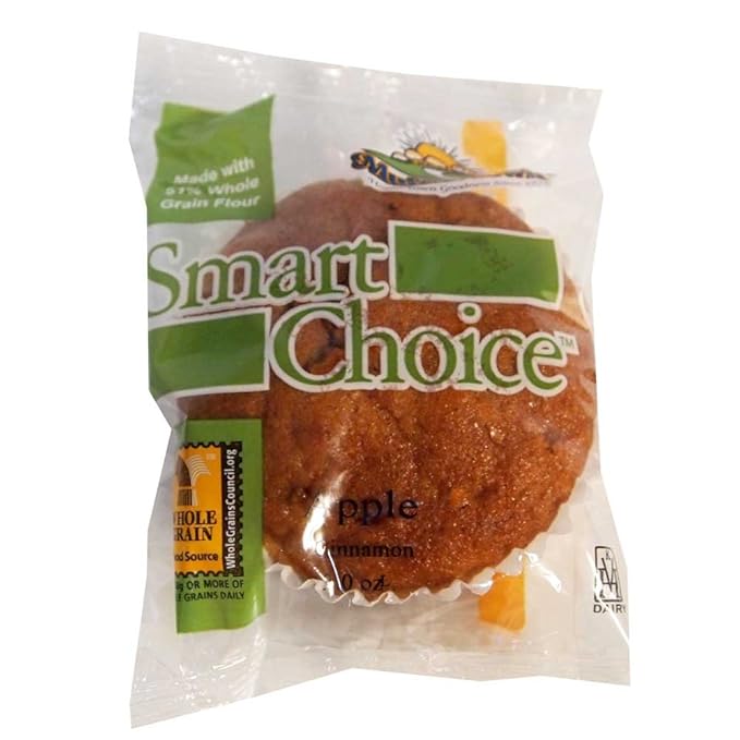 Smart Choice Whole Grain Apple Cinnamon Muffins 2 Ounce -- 96 per case.