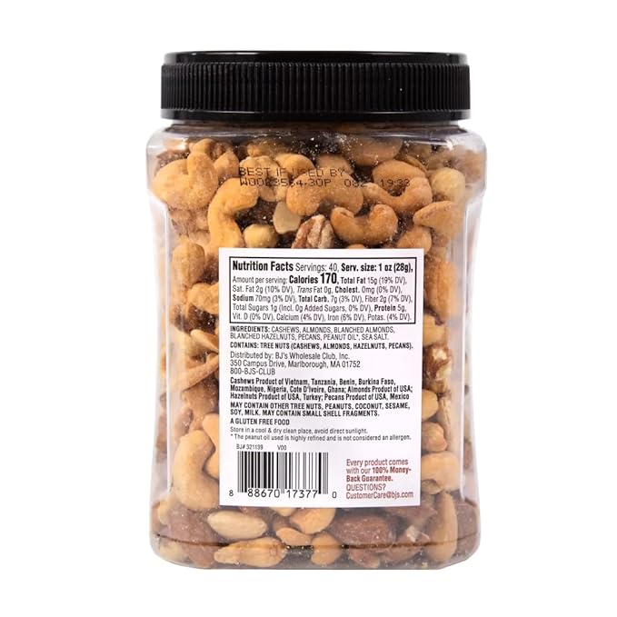 Mixed Nuts Roasted Unsalted Fancy 40 oz (40 oz (1 Pack))