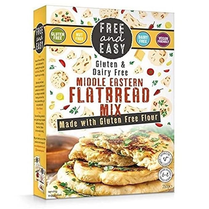 Free &amp Easy Gluten &amp Dairy Free Middle Eastern Flatbread Mix - 250 Grams