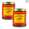 CHILE CRUNCH - Hot Spicy Crunchy Condiment - All Natural Roasted Chili Peppers Garlic &amp Onion Crisp Sauce - Vegan Gluten-Free No Preservatives - Homemade Authentic Mexican Recipe 5.5oz (2 Pack)