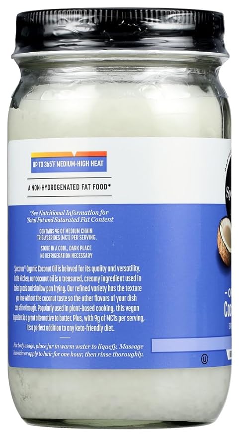 Spectrum Naturals Oil Coconut Semi Refnd Org