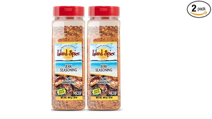 Island Spice Jerk Seasoning Product of Jamaica Restaurant Size 32 oz (2 Pack)