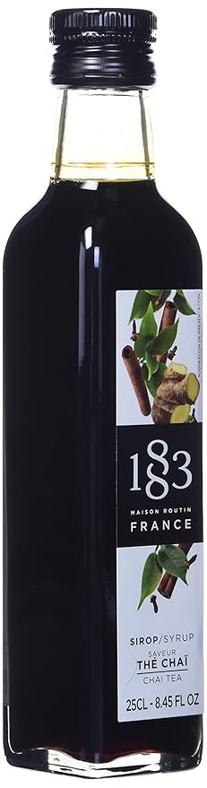 1883 Chai Tea Syrup for Drinks Made in France 1 Liter Glass Bottle