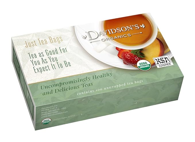 Davidson's Organics Guayusa Energy 100-count Unwrapped Tea Bags